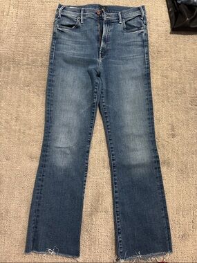 MOTHER Medium Blue Flare Jeans